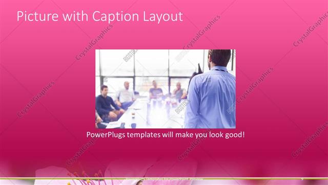 Picture with Caption presentation slide layout