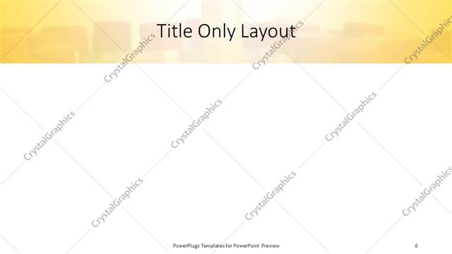 Title Only presentation slide layout
