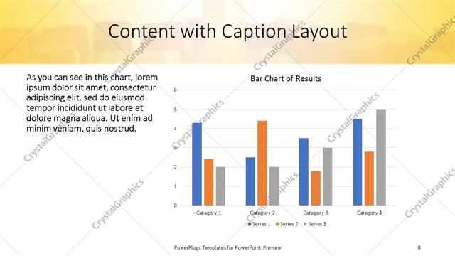 Content with Caption presentation slide layout