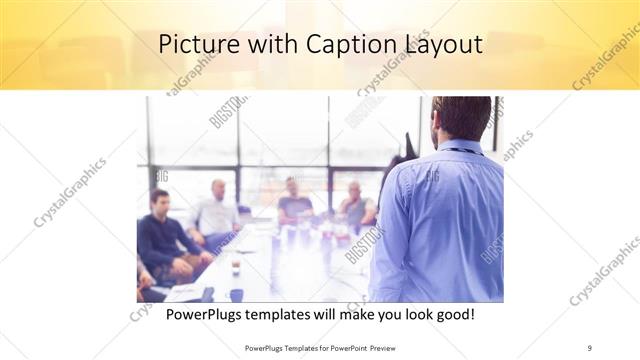 Picture with Caption presentation slide layout