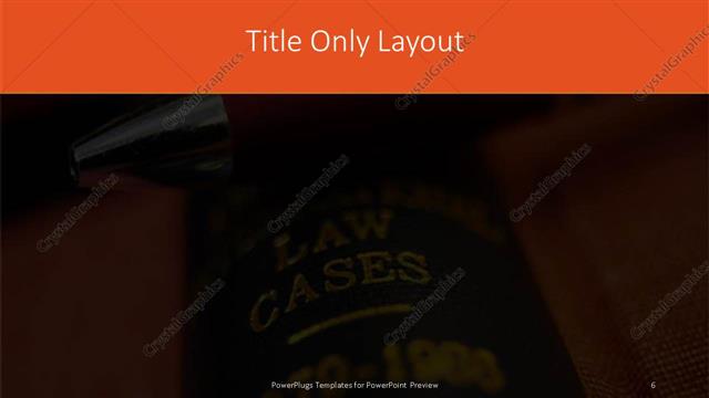 Title Only presentation slide layout