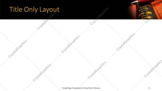 Title Only presentation slide layout