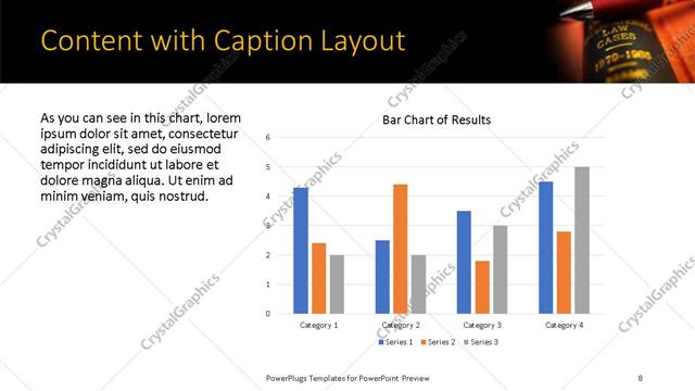 Content with Caption presentation slide layout