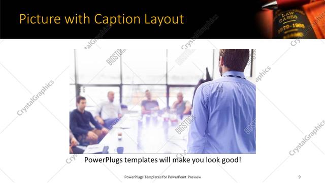 Picture with Caption presentation slide layout