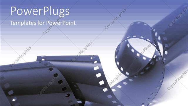  Presentation with roll - Close up view of a roll of black film?