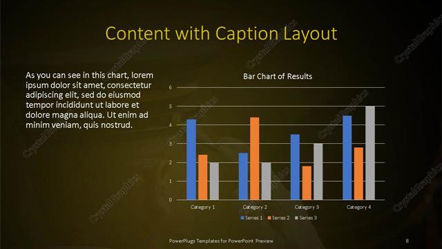 Content with Caption presentation slide layout