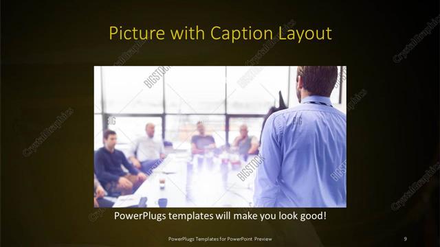 Picture with Caption presentation slide layout