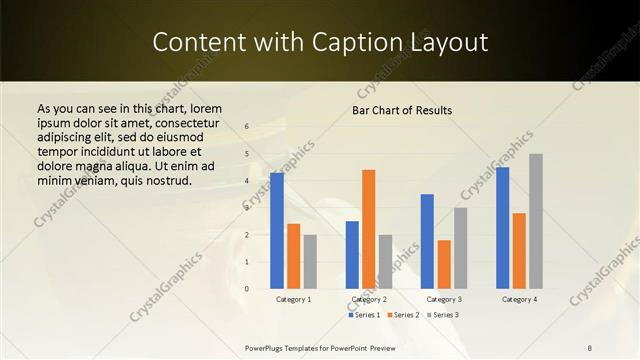 Content with Caption presentation slide layout