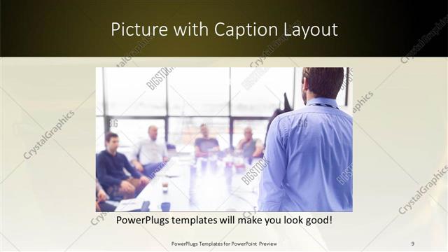 Picture with Caption presentation slide layout
