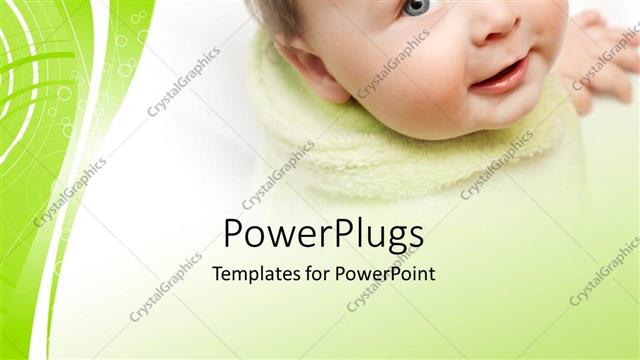  Presentation with cute baby - A close up view of a smiling cute baby?