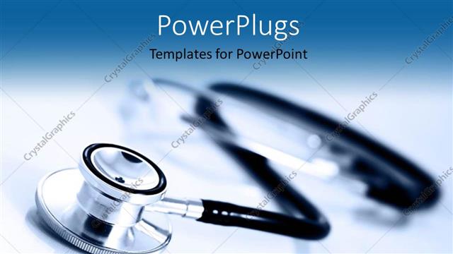  Presentation with plain - A close up view of a stethoscope on a plain surface