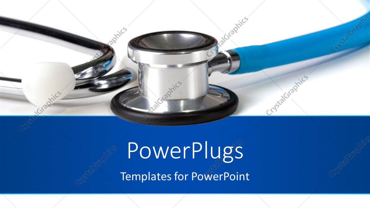 Featuring a Close Up View of a Stethoscope on a White Background
