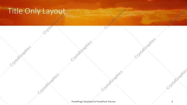 Title Only presentation slide layout