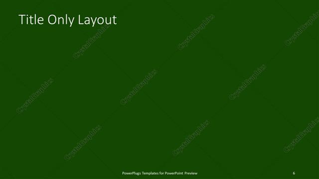 Title Only presentation slide layout