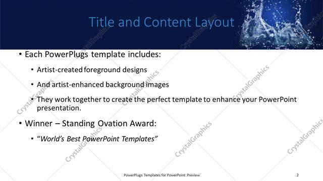Title and Content presentation slide layout