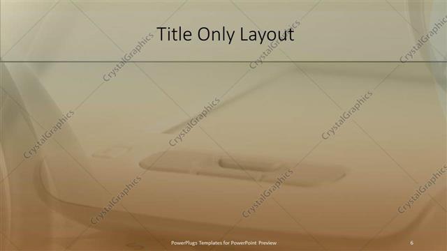 Title Only presentation slide layout