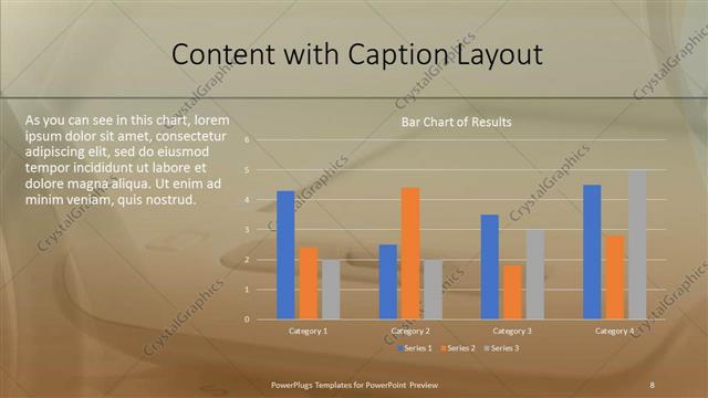 Content with Caption presentation slide layout