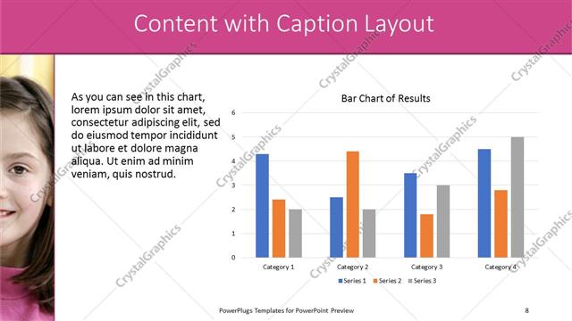 Content with Caption presentation slide layout