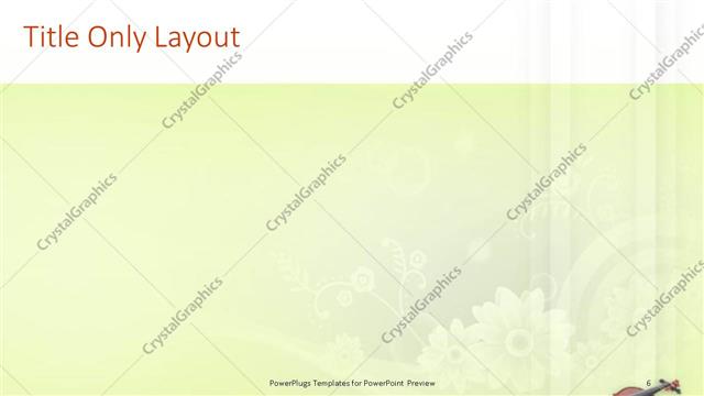 Title Only presentation slide layout