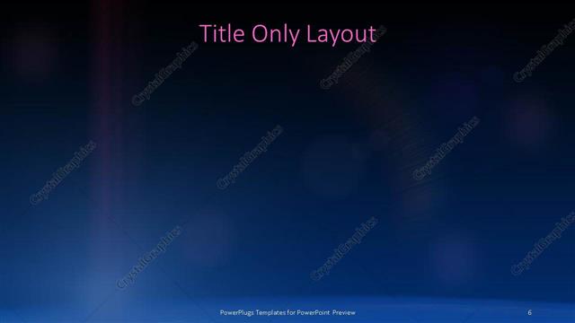 Title Only presentation slide layout