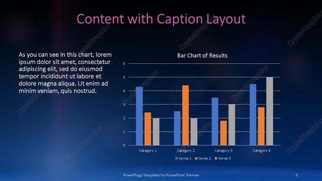Content with Caption presentation slide layout