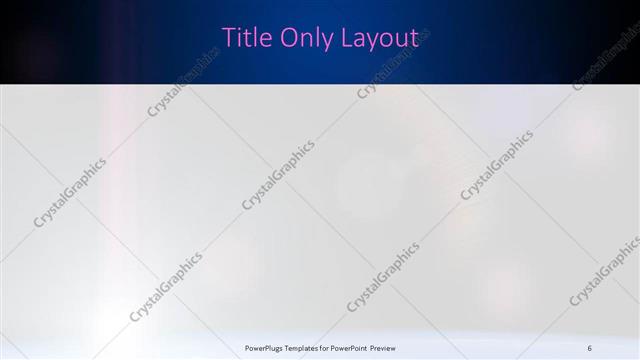 Title Only presentation slide layout