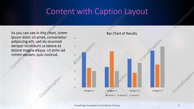 Content with Caption presentation slide layout