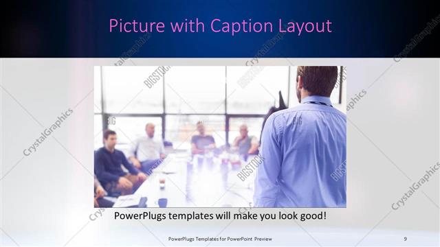Picture with Caption presentation slide layout