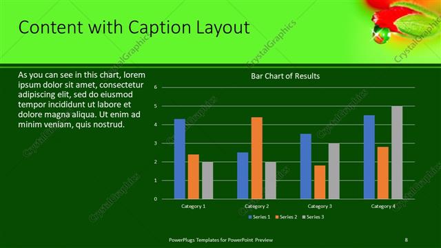 Content with Caption presentation slide layout