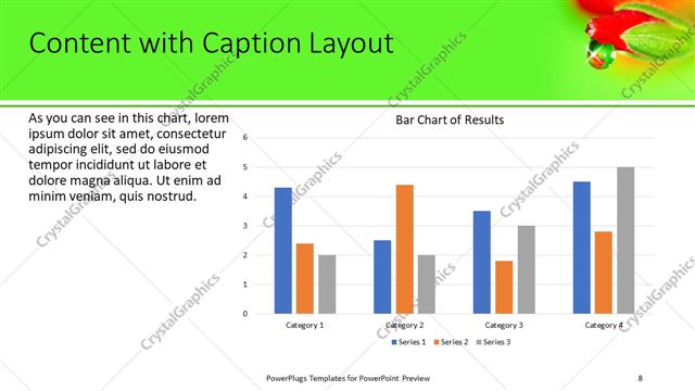 Content with Caption presentation slide layout