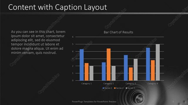 Content with Caption presentation slide layout