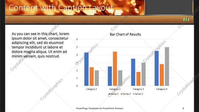 Content with Caption presentation slide layout