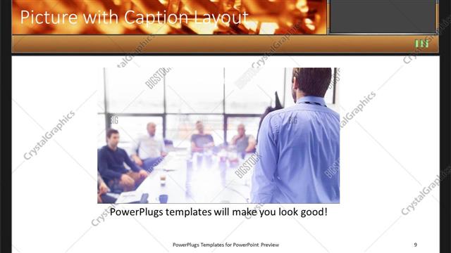 Picture with Caption presentation slide layout