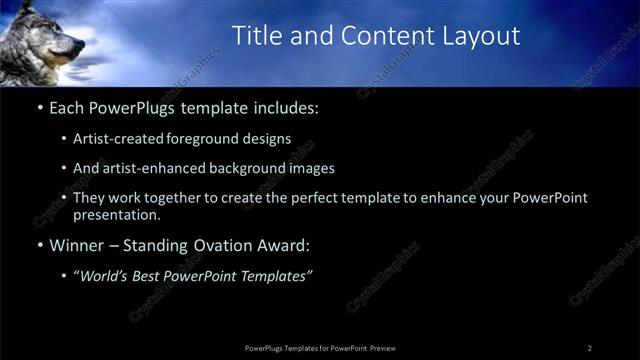 Title and Content presentation slide layout