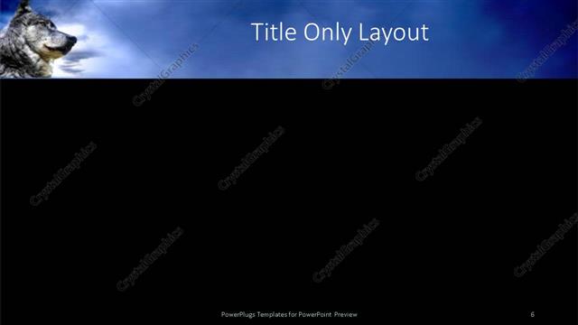 Title Only presentation slide layout