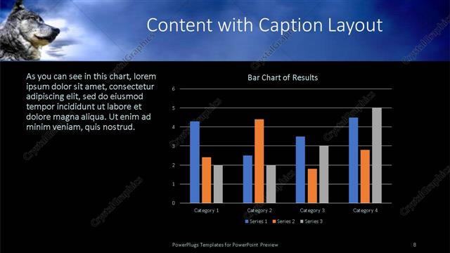 Content with Caption presentation slide layout