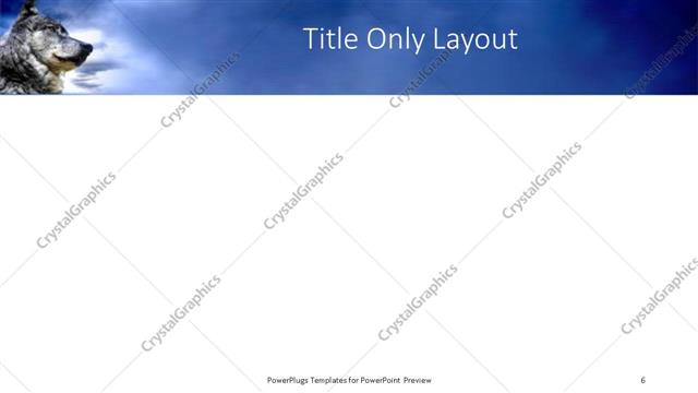 Title Only presentation slide layout