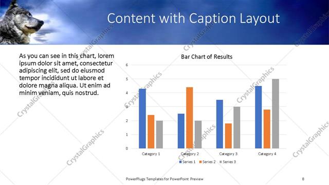 Content with Caption presentation slide layout