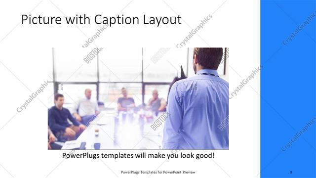 Picture with Caption presentation slide layout