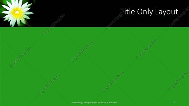 Title Only presentation slide layout