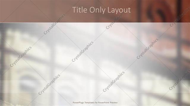 Title Only presentation slide layout