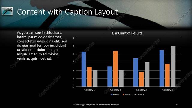 Content with Caption presentation slide layout