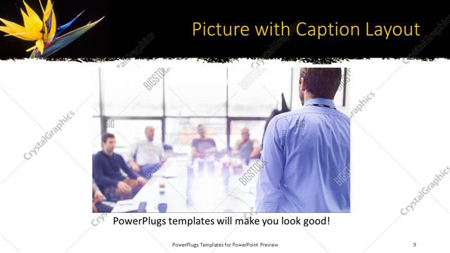 Picture with Caption presentation slide layout