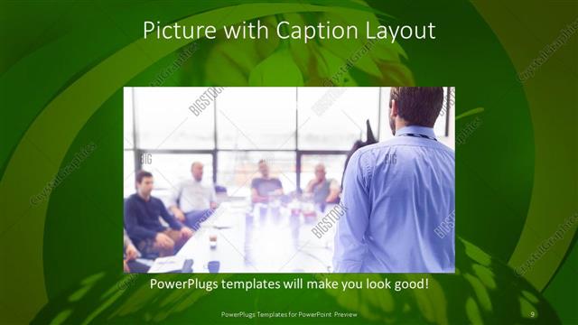 Picture with Caption presentation slide layout