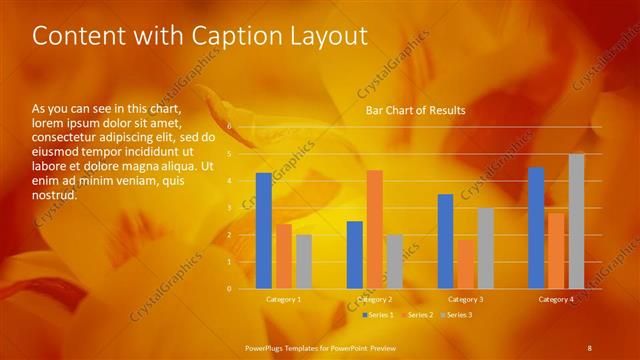 Content with Caption presentation slide layout