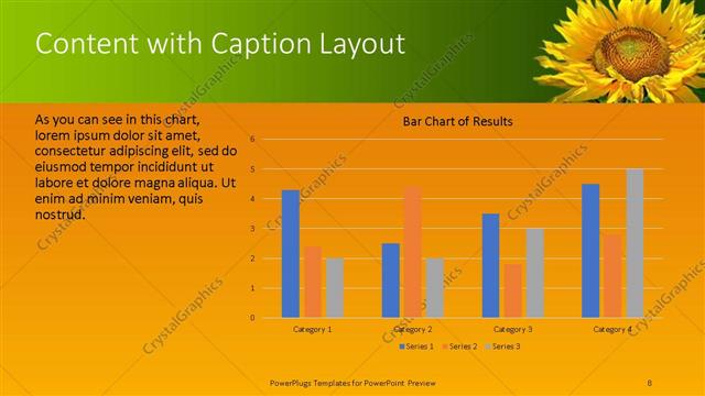Content with Caption presentation slide layout