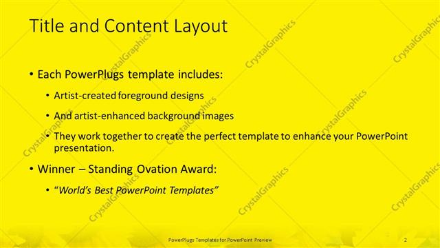 Title and Content presentation slide layout