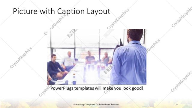 Picture with Caption presentation slide layout