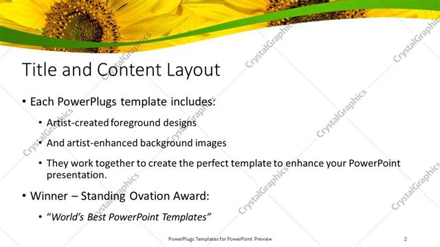 Title and Content presentation slide layout