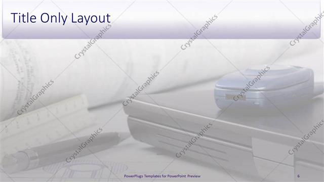 Title Only presentation slide layout